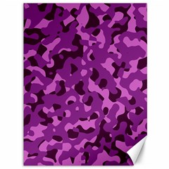 Dark Purple Camouflage Pattern Canvas 36  x 48 