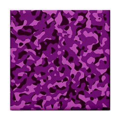 Dark Purple Camouflage Pattern Face Towel