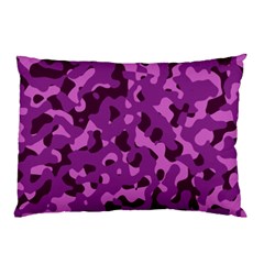 Dark Purple Camouflage Pattern Pillow Case