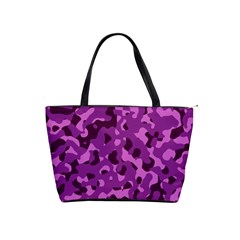 Dark Purple Camouflage Pattern Classic Shoulder Handbag