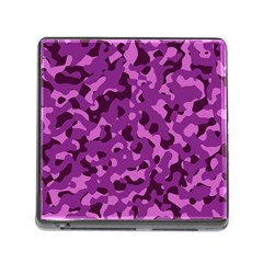 Dark Purple Camouflage Pattern Memory Card Reader (Square 5 Slot)