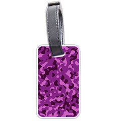 Dark Purple Camouflage Pattern Luggage Tag (one side)