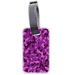 Dark Purple Camouflage Pattern Luggage Tag (two sides)