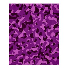 Dark Purple Camouflage Pattern Shower Curtain 60  X 72  (medium)  by SpinnyChairDesigns