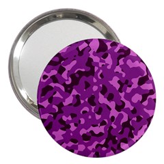 Dark Purple Camouflage Pattern 3  Handbag Mirrors