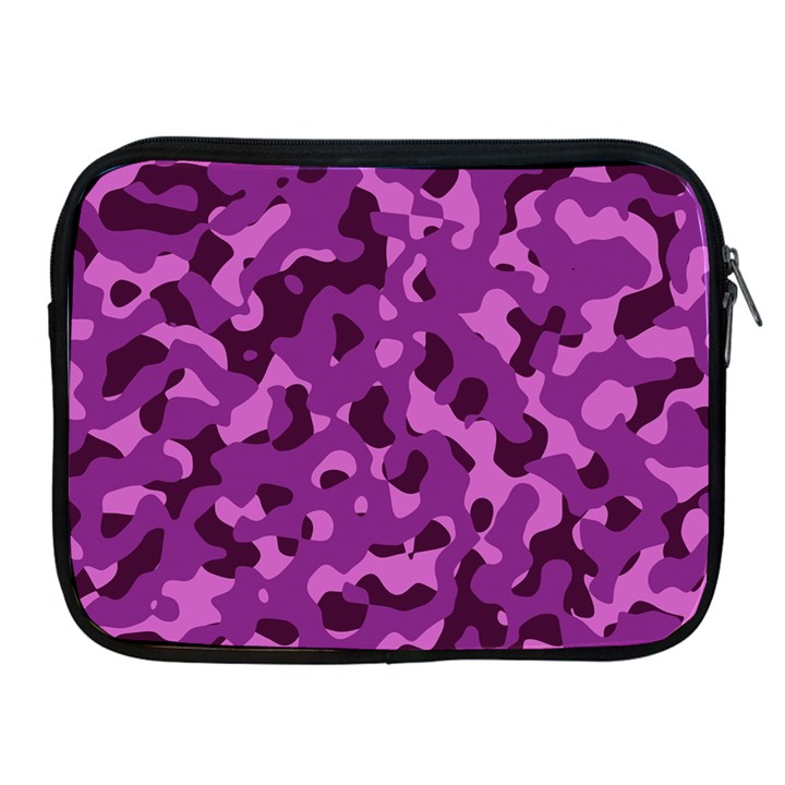 Dark Purple Camouflage Pattern Apple iPad 2/3/4 Zipper Cases