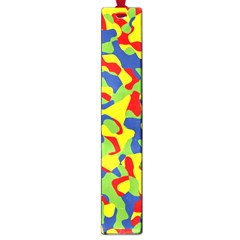 Colorful Rainbow Camouflage Pattern Large Book Marks by SpinnyChairDesigns