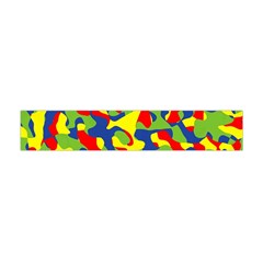 Colorful Rainbow Camouflage Pattern Flano Scarf (mini) by SpinnyChairDesigns