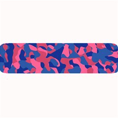 Blue And Pink Camouflage Pattern Large Bar Mats by SpinnyChairDesigns