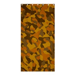 Brown And Orange Camouflage Shower Curtain 36  X 72  (stall)  by SpinnyChairDesigns