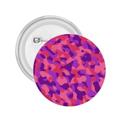 Pink And Purple Camouflage 2 25  Buttons by SpinnyChairDesigns