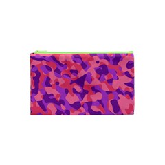 Pink And Purple Camouflage Cosmetic Bag (xs) by SpinnyChairDesigns