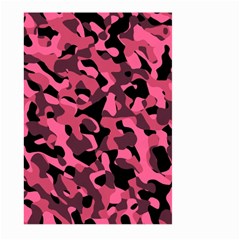 Black And Pink Camouflage Pattern Large Garden Flag (two Sides) by SpinnyChairDesigns