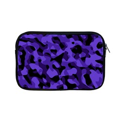 Purple Black Camouflage Pattern Apple Macbook Pro 13  Zipper Case by SpinnyChairDesigns