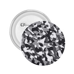 Grey And White Camouflage Pattern 2 25  Buttons by SpinnyChairDesigns