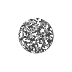 Grey And White Camouflage Pattern Golf Ball Marker (10 Pack) by SpinnyChairDesigns