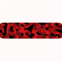 Red And Black Camouflage Pattern Large Bar Mats by SpinnyChairDesigns