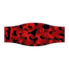 Red And Black Camouflage Pattern Stretchable Headband by SpinnyChairDesigns