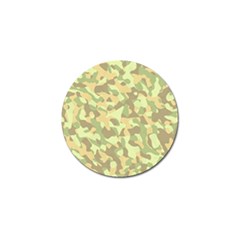 Light Green Brown Yellow Camouflage Pattern Golf Ball Marker (10 Pack) by SpinnyChairDesigns