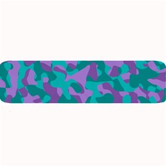 Purple And Teal Camouflage Pattern Large Bar Mats by SpinnyChairDesigns