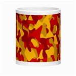 Red and Yellow Camouflage Pattern Morph Mugs Center