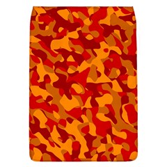 Red And Orange Camouflage Pattern Removable Flap Cover (l) by SpinnyChairDesigns