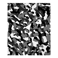 Black And White Camouflage Pattern Shower Curtain 60  X 72  (medium)  by SpinnyChairDesigns