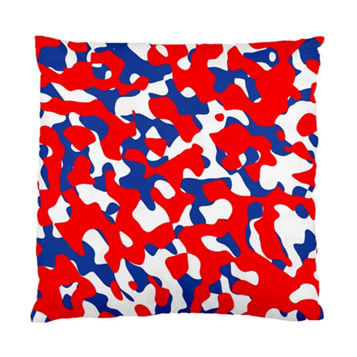 Red White Blue Camouflage Pattern Standard Cushion Case (One Side)