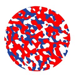 Red White Blue Camouflage Pattern Pop Socket (white) by SpinnyChairDesigns
