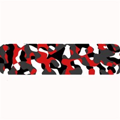 Black Red White Camouflage Pattern Large Bar Mats by SpinnyChairDesigns