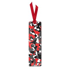 Black Red White Camouflage Pattern Small Book Marks by SpinnyChairDesigns