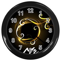 Mars Mr Wall Clock (black) by PurplePrincess