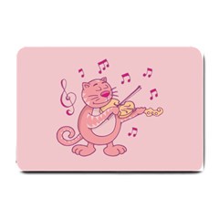 Cat With Violin Small Doormat  by sifis