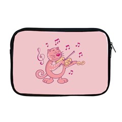 Cat With Violin Apple Macbook Pro 17  Zipper Case by sifis