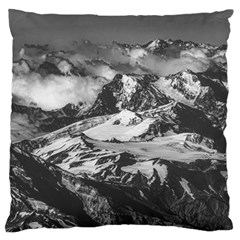 Black And White Andes Mountains Aerial View, Chile Standard Flano Cushion Case (two Sides) by dflcprintsclothing