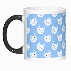 Cute Cat Faces White and Blue  Morph Mugs