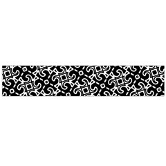 Black And White Decorative Design Pattern Large Flano Scarf  by SpinnyChairDesigns