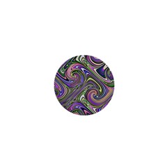 Abstract Art Purple Swirls Pattern 1  Mini Magnets