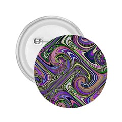 Abstract Art Purple Swirls Pattern 2.25  Buttons