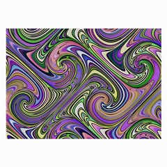 Abstract Art Purple Swirls Pattern Large Glasses Cloth (2 Sides)