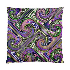 Abstract Art Purple Swirls Pattern Standard Cushion Case (Two Sides)