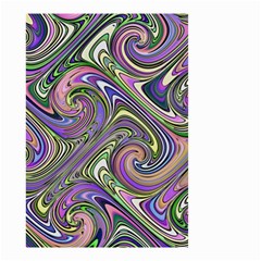 Abstract Art Purple Swirls Pattern Small Garden Flag (Two Sides)