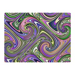 Abstract Art Purple Swirls Pattern Double Sided Flano Blanket (Mini) 