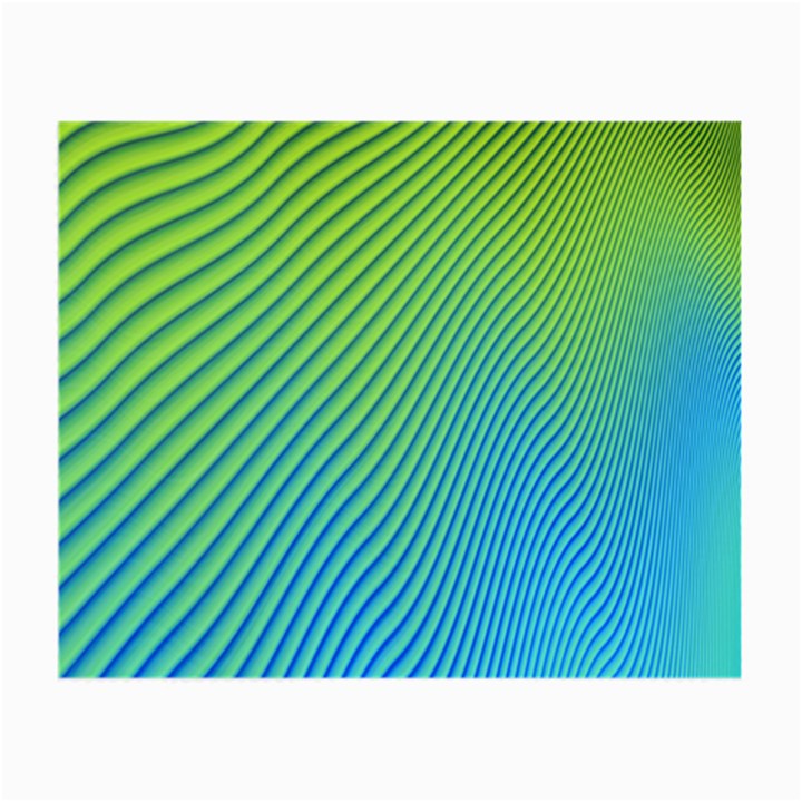 Blue Green Abstract Stripe Pattern  Small Glasses Cloth