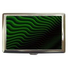 Black And Green Abstract Stripes Gradient Cigarette Money Case