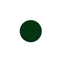 Green Intricate Pattern 1  Mini Magnets by SpinnyChairDesigns