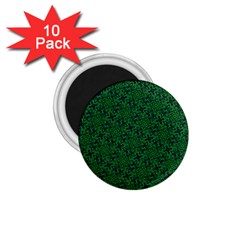Green Intricate Pattern 1 75  Magnets (10 Pack)  by SpinnyChairDesigns