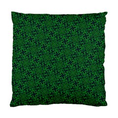 Green Intricate Pattern Standard Cushion Case (one Side) by SpinnyChairDesigns