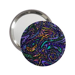 Multicolored Abstract Art Pattern 2 25  Handbag Mirrors by SpinnyChairDesigns