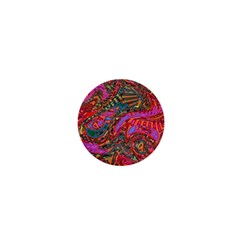 Abstract Art Multicolored Pattern 1  Mini Buttons by SpinnyChairDesigns